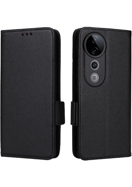 Vivo S19 Pro 5g Için Flip Case Cüzdan Kart Yuvaları Tutucu Yan Toka Pu (Yurt Dışından)