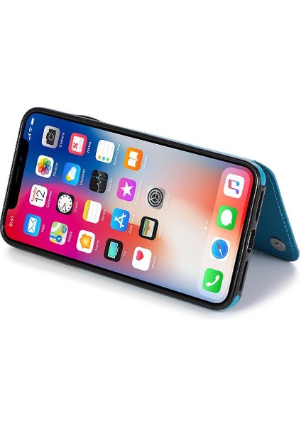 IPhone X/xs Için Kart Tutucu Kılıf ile Cüzdan Pu Deri Çevirme Darbeye (Yurt Dışından)