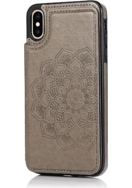 IPhone X/xs Için Kart Tutucu Kılıf ile Cüzdan Pu Deri Çevirme Darbeye (Yurt Dışından)