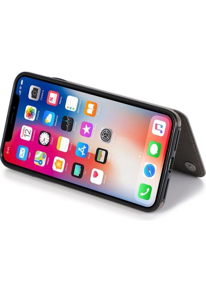 IPhone X/xs Için Kart Tutucu Kılıf ile Cüzdan Pu Deri Çevirme Darbeye (Yurt Dışından)