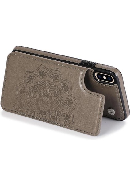 IPhone X/xs Için Kart Tutucu Kılıf ile Cüzdan Pu Deri Çevirme Darbeye (Yurt Dışından)