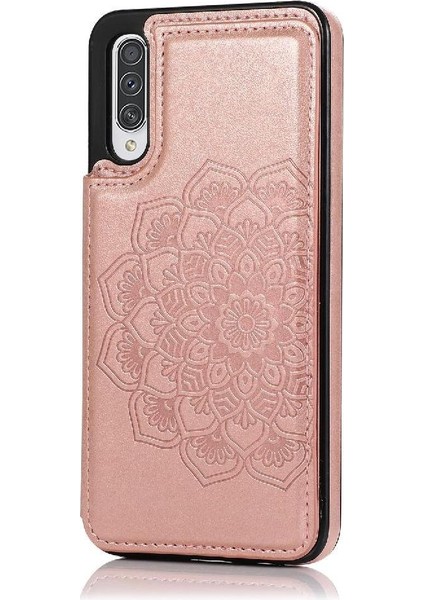 Samsung Galaxy Için Kart Tutucu Kılıf ile Cüzdan A50/A50S Desen Çiçek Pu (Yurt Dışından)