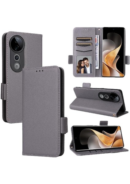 Vivo S19 Pro 5g Için Flip Case Cüzdan Kart Yuvaları Tutucu Yan Toka Pu (Yurt Dışından)