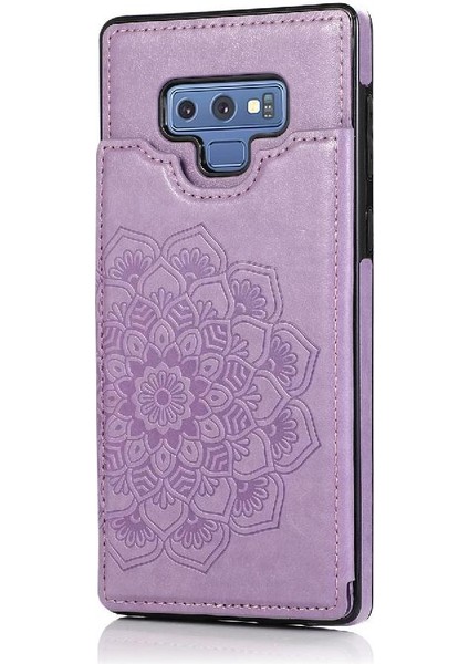 Samsung Galaxy Not 9 Flip Darbeye Pu Için Kart Tutucu Kılıf ile Cüzdan (Yurt Dışından)