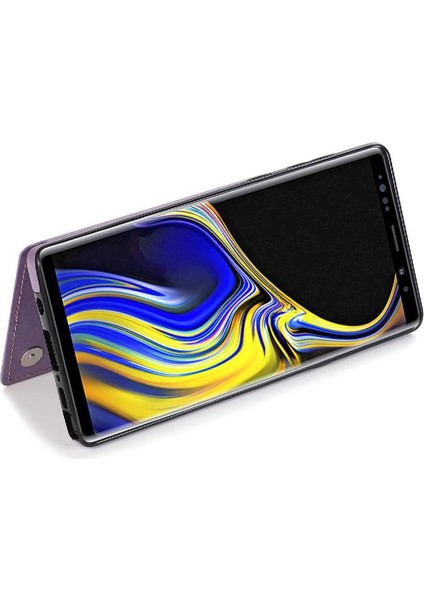 Samsung Galaxy Not 9 Flip Darbeye Pu Için Kart Tutucu Kılıf ile Cüzdan (Yurt Dışından)
