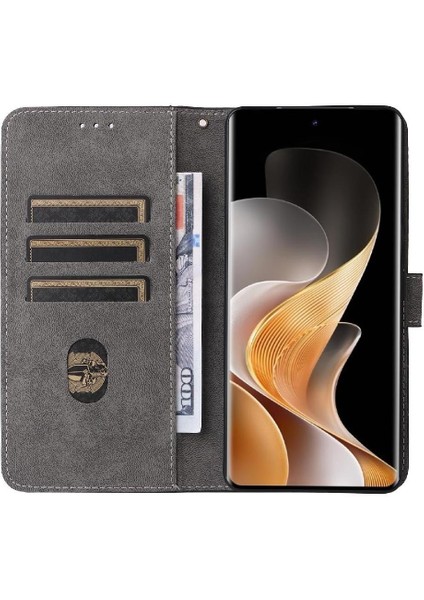 Vivo S19 Pro 5g Flip Folio Cüzdan Manyetik Kapatma Rfıd Engelleme Için Kılıf (Yurt Dışından)