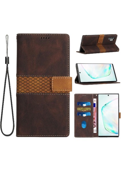 Samsung Galaxy NOTE10 Pro Kart Yuvası Manyetik Kapatma Için Cüzdan Kılıf (Yurt Dışından)