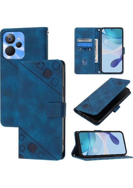 Realme 10T 5g Için Kılıf/realme 10S 5g Manyetik Deri Kart Tutucu Cüzdan (Yurt Dışından)