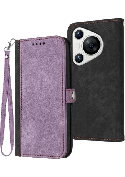 Huawei Pura 70 Için Kickstand Koruyucu Cüzdan Flip Folio Kitap Pu (Yurt Dışından)
