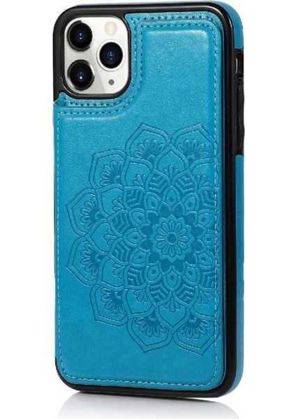 IPhone 11 Için Kart Tutucu Kılıf ile Cüzdan Pro Max Pu Deri Çevirme Desen (Yurt Dışından)