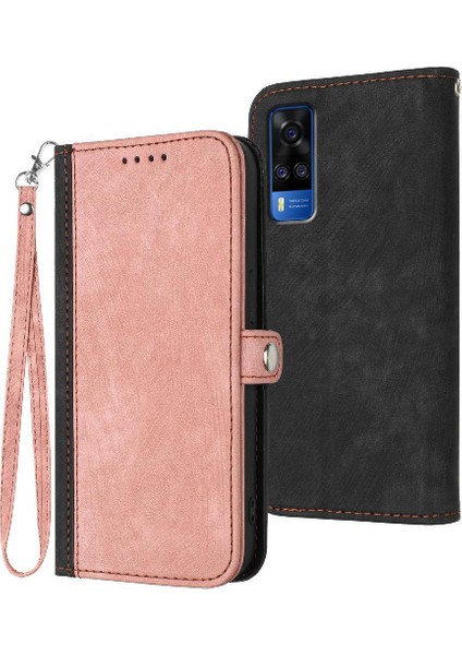 Vıvo Y51 Flip Folio Kitap Pu Deri Manyetik Kapatma Kickstand Için Kılıf (Yurt Dışından)