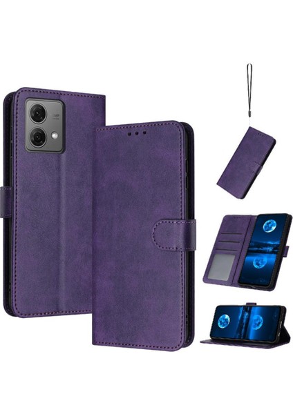 Motorola Moto G84 5g Kickstand ile Toka Pu Deri ile Flip Case (Yurt Dışından) indirimleri