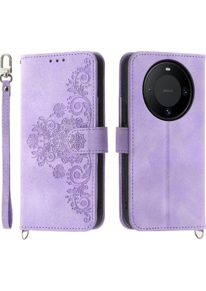 Huawei Mate 60 Bileklik Kabartmalı Çoklu Kredi Kartı Için Flip Case (Yurt Dışından) modelleri