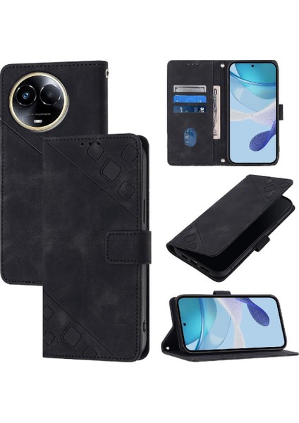 Realme 11X 5g Manyetik Deri Cüzdan Kapak Çevirin Kart Tutucu (Yurt Dışından)