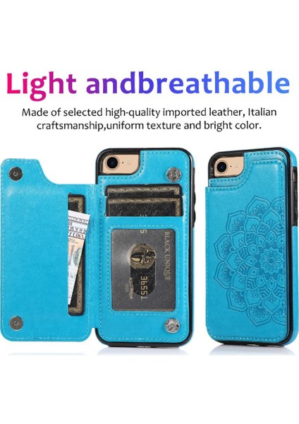 IPhone 6/6s Pu Deri Çift Düğmeler Için Kart Tutucu Kılıf ile Cüzdan (Yurt Dışından) fiyatları