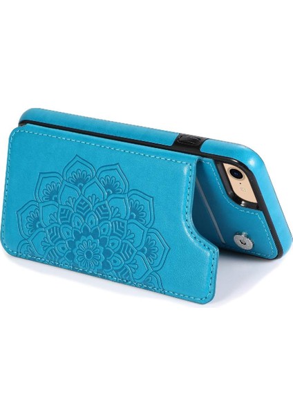 IPhone 6/6s Pu Deri Çift Düğmeler Için Kart Tutucu Kılıf ile Cüzdan (Yurt Dışından) modelleri