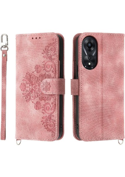Oppo A78 4g Çoklu Kredi Kartı Yuvaları Için Flip Case Bileklik Darbeye (Yurt Dışından)