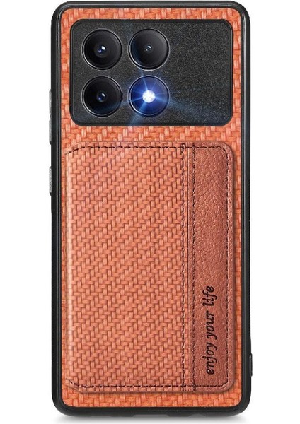 Xiaomi Poco X6 Pro Manyetik Kart Tutucu Komple Kamera Güvenliği Için Kılıf (Yurt Dışından)