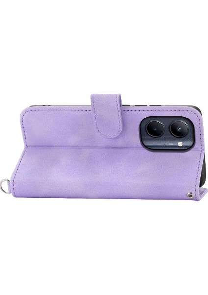 Realme C33 Darbeye Dayanıklı Kabartmalı Çoklu Kredi Kartı Yuvaları Için Flip Case (Yurt Dışından)