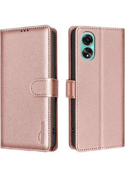 Oppo A78 4g Kart Tutucu Kickstand Pu Deri Cüzdan Rfıd Için Flip Case (Yurt Dışından)