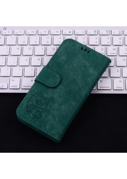Xiaomi Poco M6 4g Için Kılıf Tutucu Kapak Kabartmalı Sevimli Kaplan Flip Folio (Yurt Dışından)