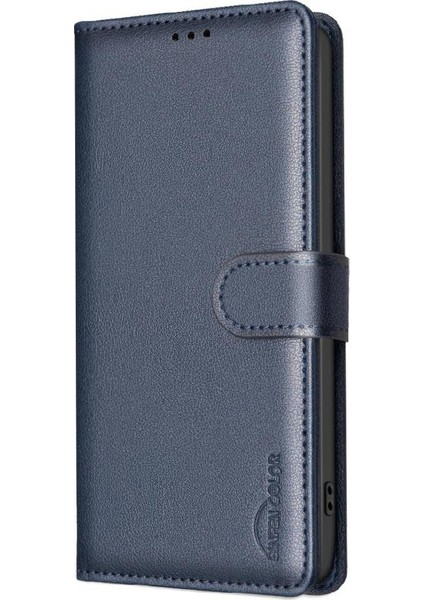 Realme 12 Pro Artı 5g Için Flip Case Pu Deri Cüzdan Manyetik Kart Tutucu (Yurt Dışından)