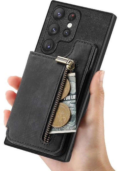 Samsung Galaxy S23 Ultra Standı Fonksiyonu Vintage Fermuar Cüzdan (Yurt Dışından) indirimleri