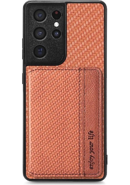 Samsung Galaxy S21 Ultra Manyetik Kart Tutucu Komple Kamera Için Kılıf (Yurt Dışından) modelleri