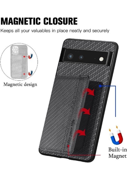 Google Pixel 6 Stand Fonksiyonu Için Kılıf Komple Kamera Güvenlik Manyetik (Yurt Dışından)