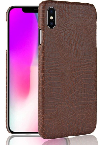 IPhone Xs Için Şık Klasik Durumda/x Anti Scratch Klasik Timsah Kapak (Yurt Dışından)