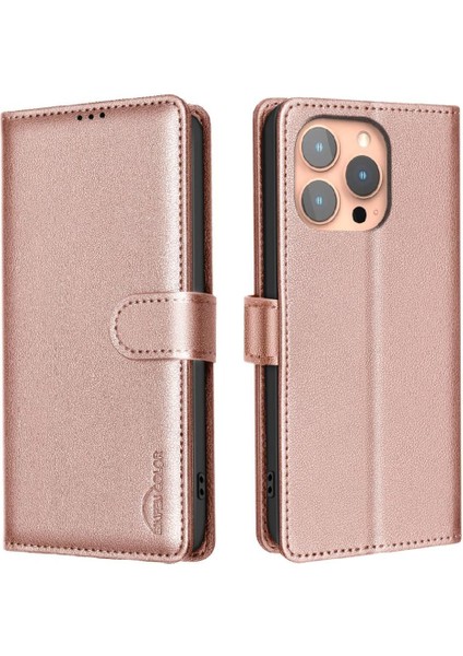 IPhone 15 Pro Max Cüzdan Rfıd Engelleme Kart Tutucu Kickstand Için Flip Case (Yurt Dışından)