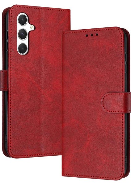 Toka Kickstand Pu Deri ile Samsung Galaxy A54 5g Için Flip Case (Yurt Dışından)