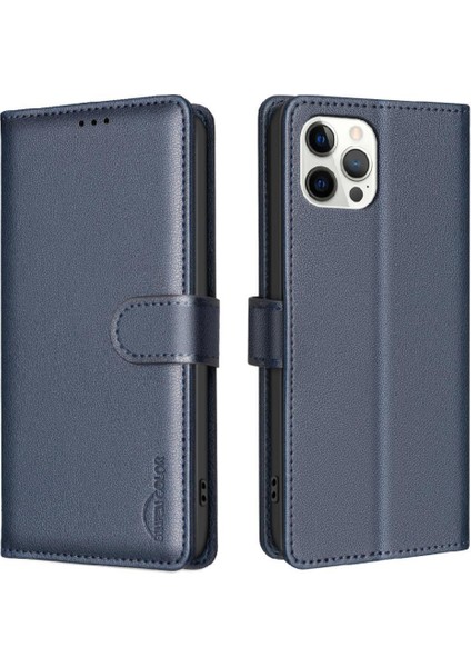 IPhone 12 Için Flip Case Pro Max Pu Deri Rfıd Engelleme Cüzdan Manyetik (Yurt Dışından)