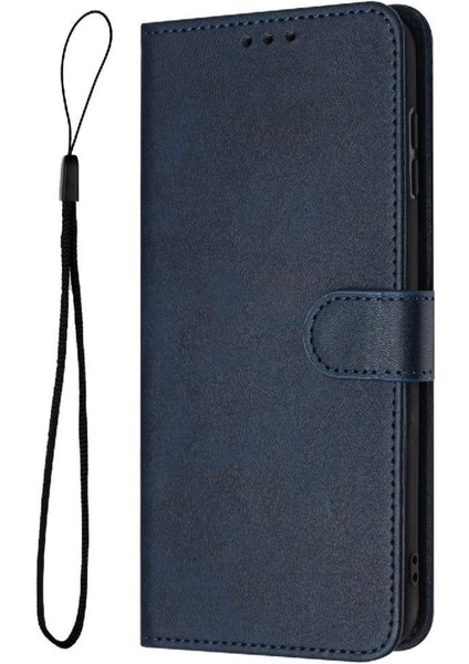 Samsung Galaxy A15 Için Flip Case 4g/5g Saf Renk Kickstand Pu Deri (Yurt Dışından)