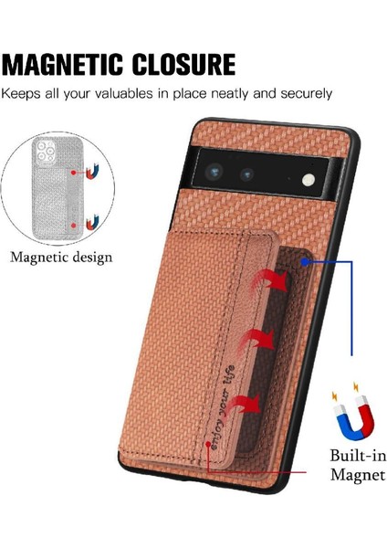 Google Pixel 6 Stand Fonksiyonu Için Kılıf Komple Kamera Güvenlik Manyetik (Yurt Dışından)