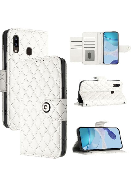 Samsung Galaxy A20/A30 Darbeye Dayanıklı Şık Koruyucu Bilek Şeridi Için Kılıf (Yurt Dışından)