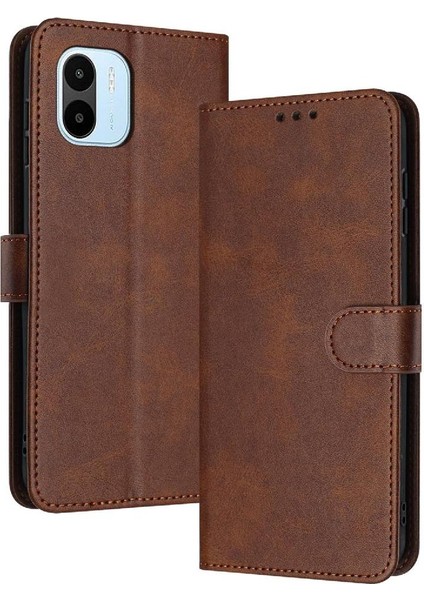 Xiaomi Redmi A1 Için Flip Case/a2 ile Saf Renk Kickstand Pu Deri (Yurt Dışından)