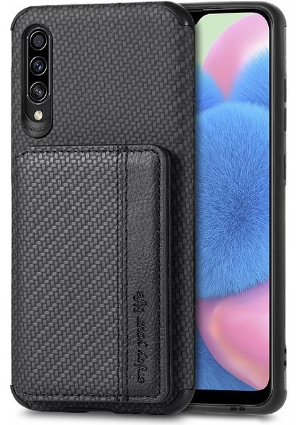 Samsung Galaxy A50/A50S/A30S Manyetik Kart Tutucu Komple Kamera Için Kılıf (Yurt Dışından)