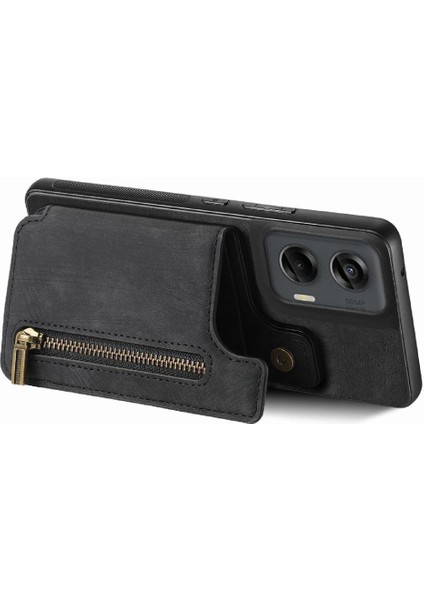 Motorola Moto G Stylus 5g Için Kılıf 2024 Katlanabilir Arka Kapak Vintage Fermuar (Yurt Dışından)