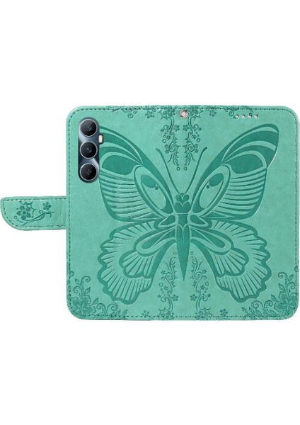 Kredi Kartı Yuvası Yüksek Kaliteli Deri ile Realme C65 4g Için Flip Case (Yurt Dışından)