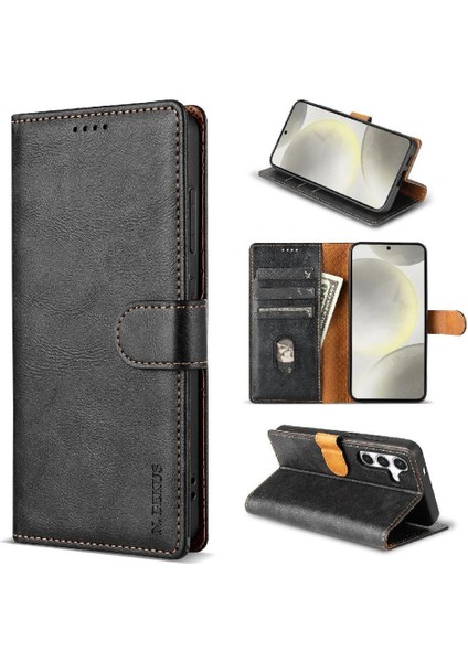 Samsung Galaxy A04S Için Flip Case Anti Kayma Manyetik Kapatma Çift Katmanlı (Yurt Dışından)