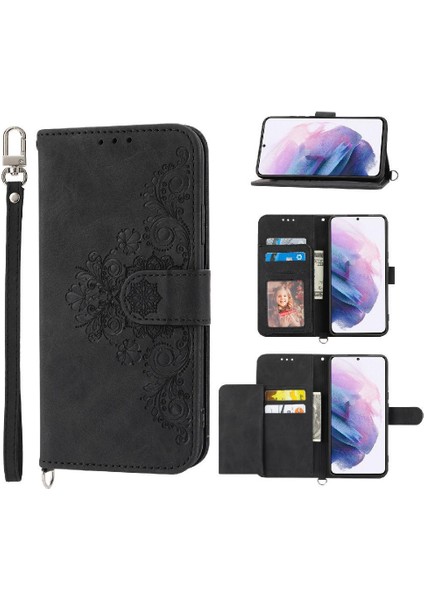 Samsung Galaxy S22 Artı Darbeye Dayanıklı Çoklu Kredi Kartı Için Flip Case (Yurt Dışından)