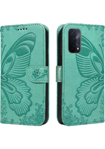 Oppo Için Flip Case A93 5G/A74 5G/A54 5g Ayrılabilir El Kayışı Kabartmalı (Yurt Dışından)