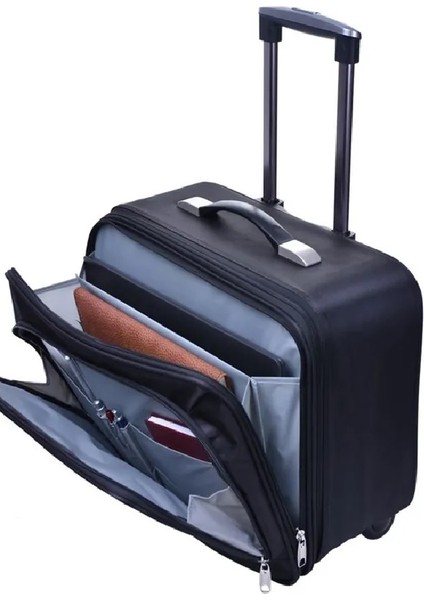 Pilot Çanta Kabin Boy Valiz Küçük Boy Valiz Laptop Bölmeli Çok Cepli