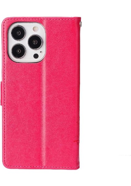 IPhone 15 Için Filp Durumda Pro Manyetik Kapatma Kart Tutucu Pu Deri Bilek (Yurt Dışından)