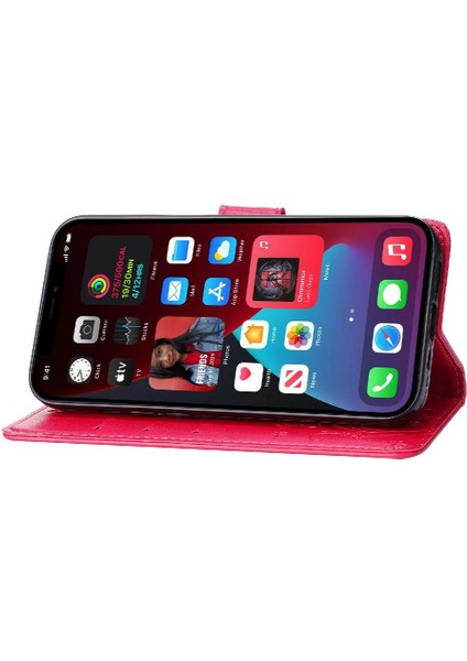 IPhone 15 Için Filp Durumda Pro Manyetik Kapatma Kart Tutucu Pu Deri Bilek (Yurt Dışından)