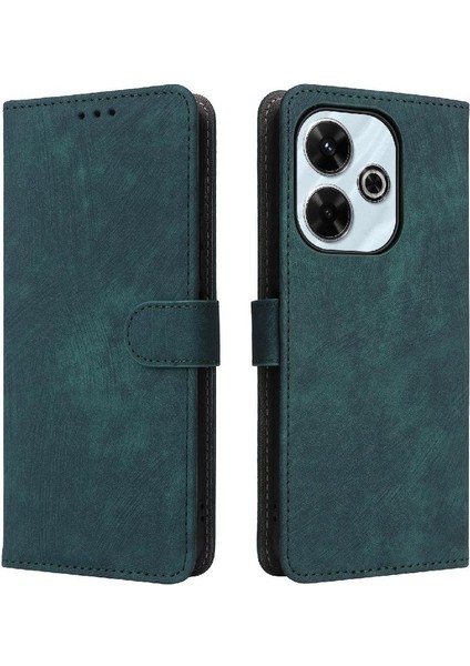 Xiaomi Redmi Için Kılıf 13 4g Pu Deri Manyetik Kapatma Kart Yuvaları Kapak (Yurt Dışından)