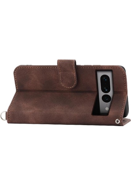 Google Piksel 7 Pro Kabartmalı Bileklik Çoklu Kredi Kartı Için Flip Case (Yurt Dışından)