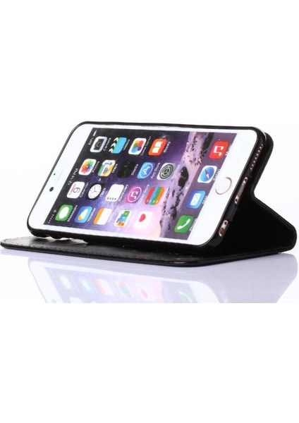 IPhone 6 Için Filp Durumda Artı Pu Deri Kart Tutucu Kickstand Manyetik (Yurt Dışından)