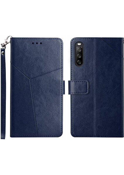 Manyi Mall Sony Xperia 10 Vı Için Flip Case Deri Cüzdan Kapak Çevirin Kitap Katlanır Tpu (Yurt Dışından)